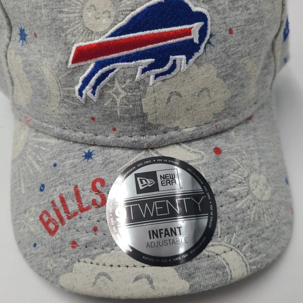 Infant Buffalo Bills Hat One Size New Era 9Twenty Gray Blue NFL All Over Print